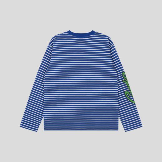 GOODBAI 'RETRO LOGO'条纹长袖T恤 商品图2