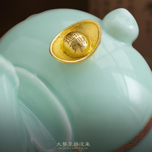 【大势至 好运来】大势所趋 好运随行，马上发财 事业兴旺，堆金工艺 招财进宝，精美包装 gao端佳礼 商品图5