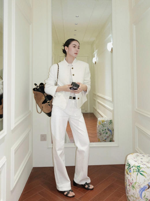 万能搭Acme婴儿绒全棉白色牛仔裤 商品图2