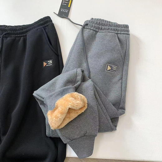 太厚实啦！ 加厚羊羔绒内里男士卫裤！ 商品图5