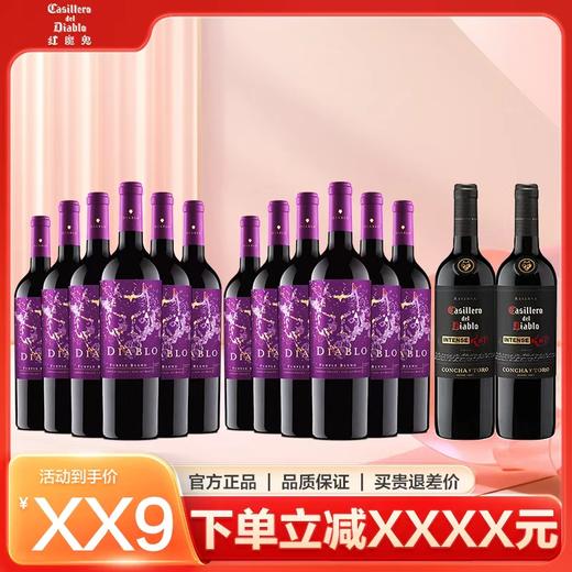 【12.12超值购】红魔鬼魔神炫紫*6瓶+黑金浓郁*1瓶////魔神炫紫*12瓶+黑金浓郁*2瓶 商品图1