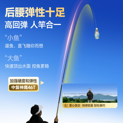 创威非凡大师二代鱼竿手杆极轻超硬钓鱼竿极轻小综合鱼竿鲫竿钓竿 商品图2