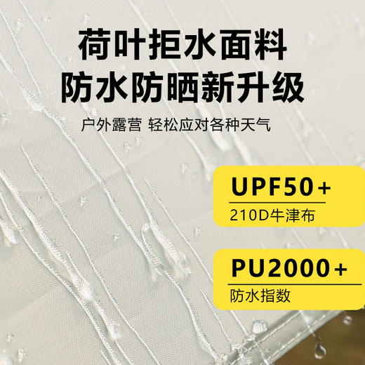 Auto Travel美旅 户外露营银胶3x3M方形天幕 AT-9301 商品图4
