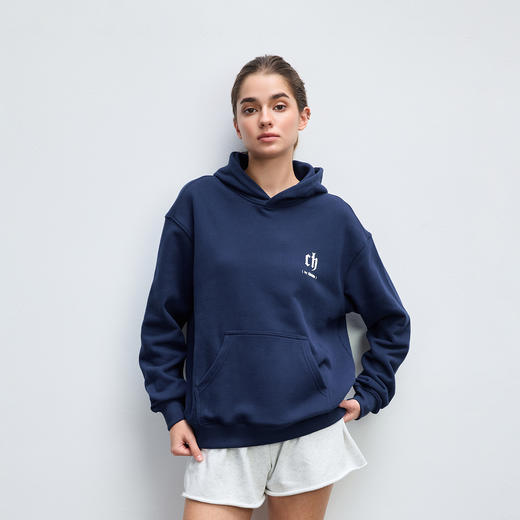 【所有女生直播间】CHINISM赤尘 重磅植绒连帽卫衣男冬季美式帽衫 商品图2