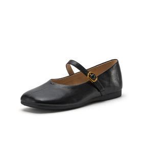 【云粉节】BF楼Bata玛丽珍鞋女2026春款时尚优雅方头羊皮单鞋BYB01AQ6    吊牌价859   活动价599