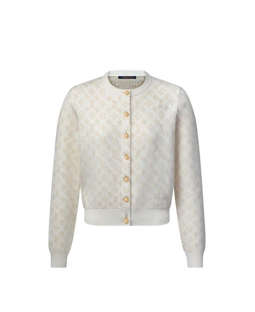 女款Monogram绒面针织开衫毛衣zh 商品图0