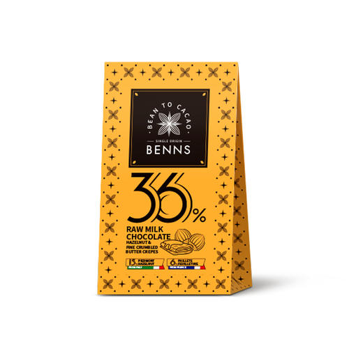贝纳丝榛子黄油薄脆牛奶生巧克力制品36g 商品图2
