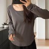 【超值特卖】K517方圆领长袖打底衫打底衫-喜出 商品缩略图1