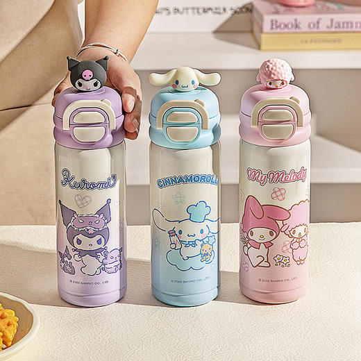 摩登主妇三丽鸥儿童保温杯女生2025新款杯子学生上学专用吸管水杯 商品图1