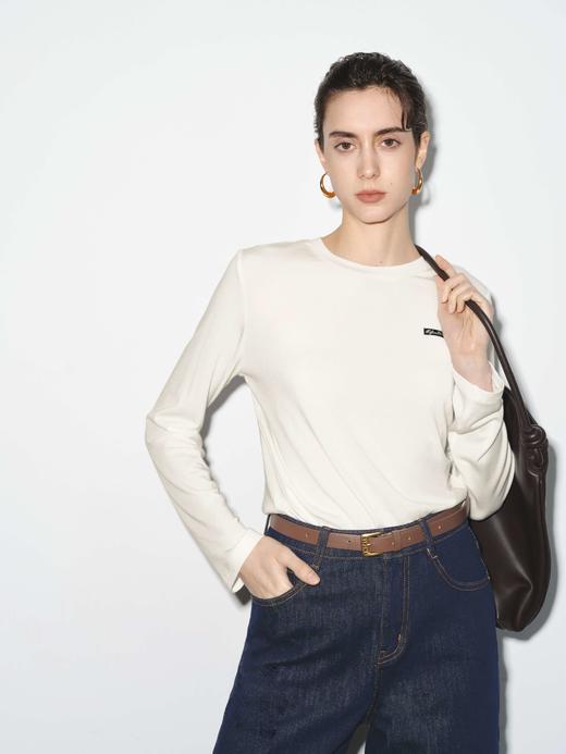 【商场同款】伊芙丽春秋薄T恤1G2100071 商品图0