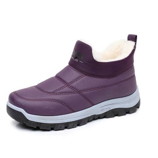 雀说 加绒加厚靴子休闲舒适保暖软底雪地靴MZR5026 商品图3