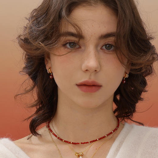 ARSIS丨 幸运符号系列 鸿运四叶草双圈耳钉 商品图3