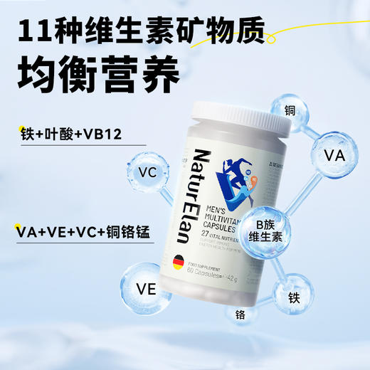 【通用】NaturElan呐兔男士复合维生素胶囊60粒-nb 商品图4