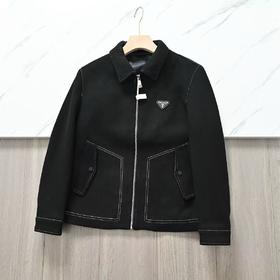 谱拉达25ss冬季新款男士翻领羊毛休闲夹克外套