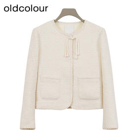 oldcolour欧珂冬季简约休闲宽松日常百搭纯色短外套女BQ480402A1