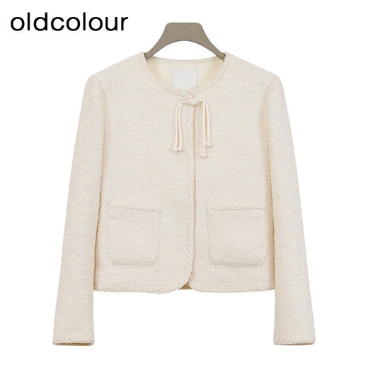 oldcolour欧珂冬季简约休闲宽松日常百搭纯色短外套女BQ480402A1 商品图0