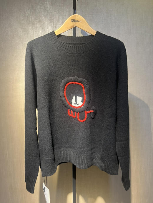 水淼2025冬新款百搭时尚休闲圆领提花柔软毛衣1358 商品图9