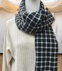 MH竹纤维女士时尚小格子流苏围巾67108 商品缩略图9