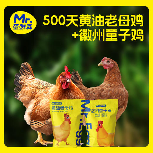 蛋鲜森黄油老母鸡和童子鸡组合两只装【分仓直发，72小时发货，周末节假日不发货】 商品图7