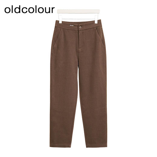 oldcolour欧珂冬季百搭简约休闲通勤日常纯色长裤女BR420701A1 商品图2