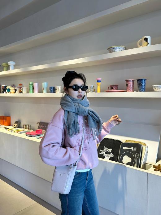小众品牌原单草莓圣代加绒珠绣卫衣 商品图4