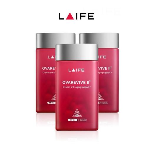 【11.27-12.8】「LAIFE卵巢冻龄胶囊」LAIFE OVAREVIVE II™ 红宝瓶60粒/瓶 3瓶装 商品图6