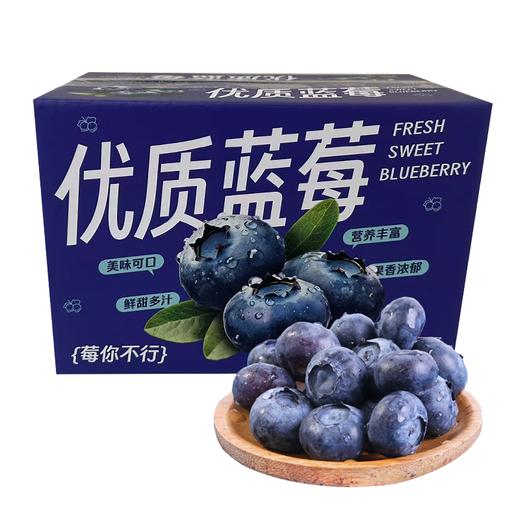 怡颗莓云南蓝莓14mm+ 125g*4盒礼盒装 商品图1