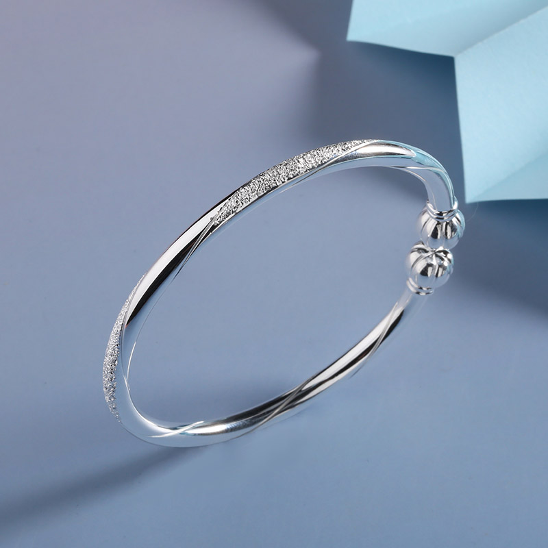 【宏艺珠宝】星砂缠枝·足银手镯