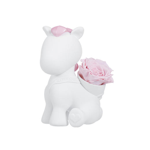 【马年爱礼】ROSEONLY诺誓 永生玫瑰 公仔系列 生肖特别款 悦慕马  粉色 金色 送朋友 送闺蜜 商品图2