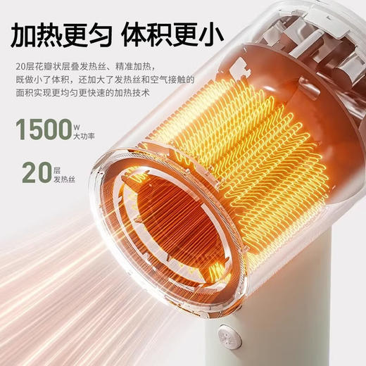 九阳高速吹风机家用超大风力负离子护发速干低噪大功率电吹风机筒 商品图6