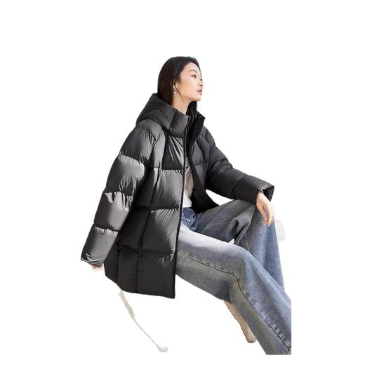 丁摩 舒芙蕾泡芙羽绒服女中长款外套 商品图4