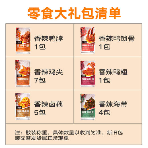 小胡鸭香辣卤味鸭脖鸭翅鸭锁骨肉类零食大礼包420g小吃送女友追剧 商品图4