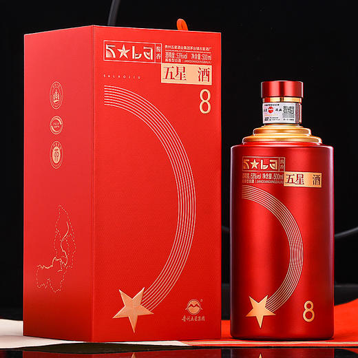 【酒厂直营】新品老酒8礼盒装 500ml 6瓶整箱 53度酱香型白酒 商品图1