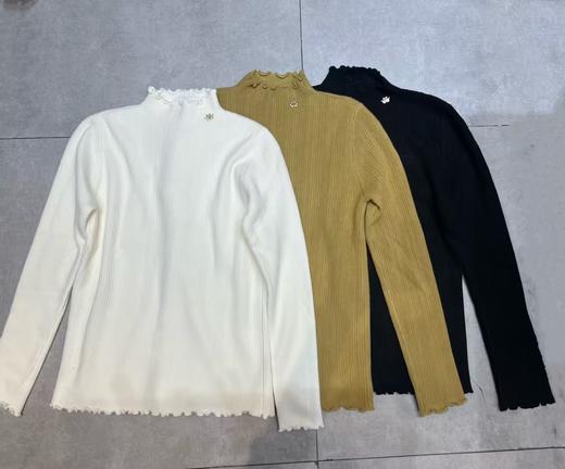 【门店同款】ENJOY冬季木耳边厚款针织衫 160350536 商品图0