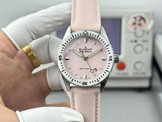 Noob official➕宝珀-38mm五十寻5100-1130系列   [官方尺寸38mm]  高科技缎面陶瓷光泽亮丽、高硬度、不变色、不沾污、不易磨损。【表壳】牙圈对版，立体感强，永不退色❕❕❕ 商品图0