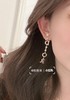 女款珍珠logo耳環ji010 商品缩略图1