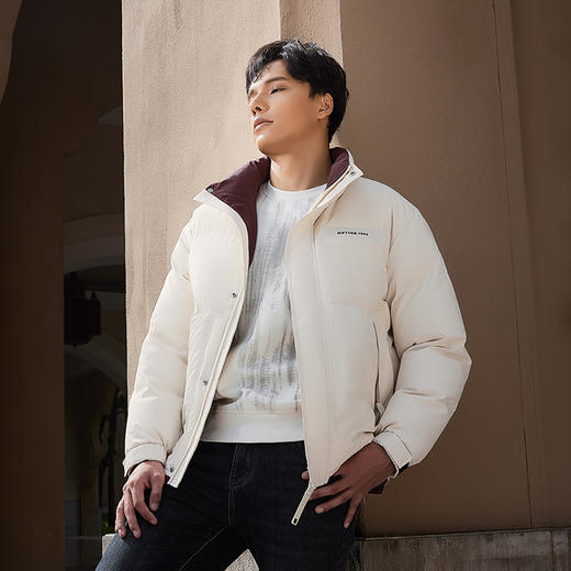 【新品上新】HX 冬季短款立领羽绒服90绒石墨烯内胆S100444113101 商品图0