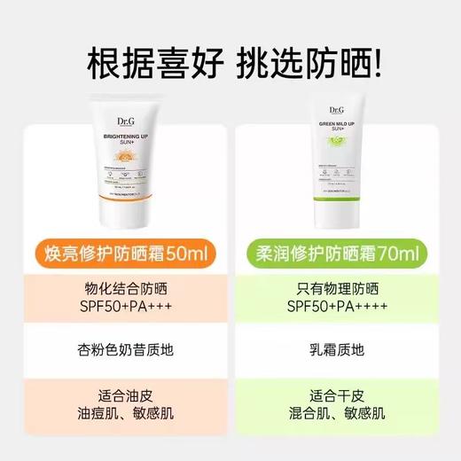 Dr.G蒂迩肌/drg纯物理高倍绿色防晒霜 清爽敏感肌 商品图1