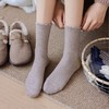 丁摩 【6双装】秋冬羊毛女袜复古色系加厚中筒保暖休闲堆堆袜女袜5ZF-176N 商品缩略图1