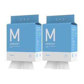 棉上悬挂式一次性棉柔巾抽取式家庭2提装M1025（150抽/提）