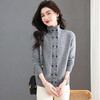 SC26-3295-178立领毛衣外套女短款冬季2025新款双排扣针织开衫内搭上衣打底衫 商品缩略图3
