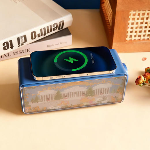 大英博物馆 圣诞系列 建筑 白噪音蓝牙音响无线充氛围灯 商品图2