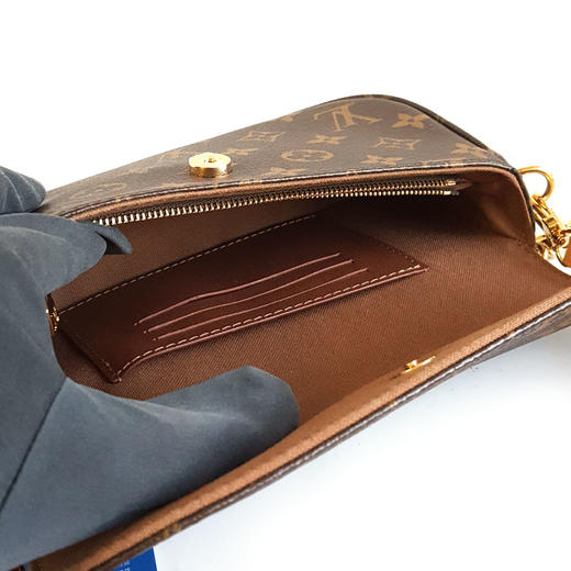 【98新闲置】LV路易威登IVYM81911棕色老花IVY腋下包链条包单肩包241125TJ11 商品图9