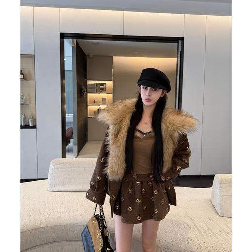 LINCHAOZHANG【雪落私语】LW250190 廓形外套 LQ250128 迷你半裙 商品图4