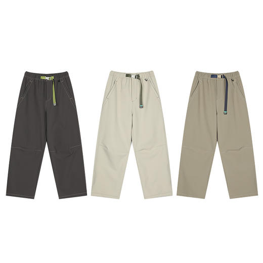 【品牌特惠】ACMEITEM爱棵米 户外亲子防泼水明线直筒长裤加绒宽松裤子男女GAG3020528G/GAG3020561G 商品图4