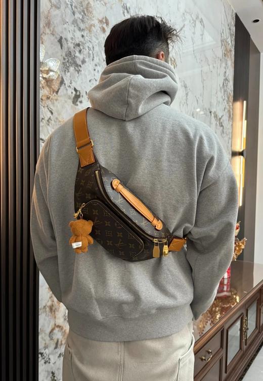 中性款手提斜挎老花腰包zo 商品图1