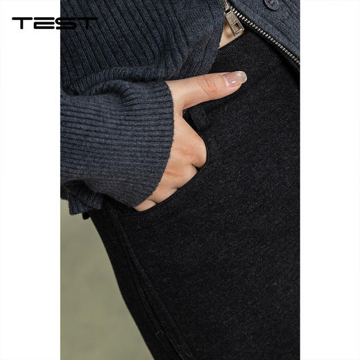 冬上新高腰垂感显瘦通勤休闲长裤3254071 商品图3