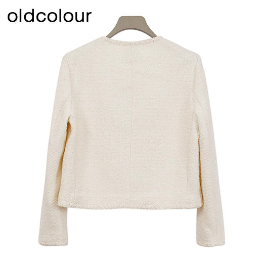oldcolour欧珂冬季简约休闲宽松日常百搭纯色短外套女BQ480402A1 商品图1