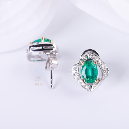 【简爱】祖母绿耳钉   CB12405062 商品图1