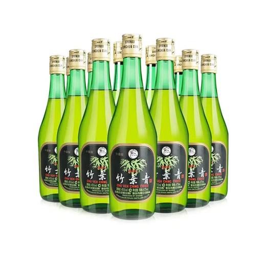 汾酒 45度玻竹叶青（475ml*12瓶）-整箱装 商品图1